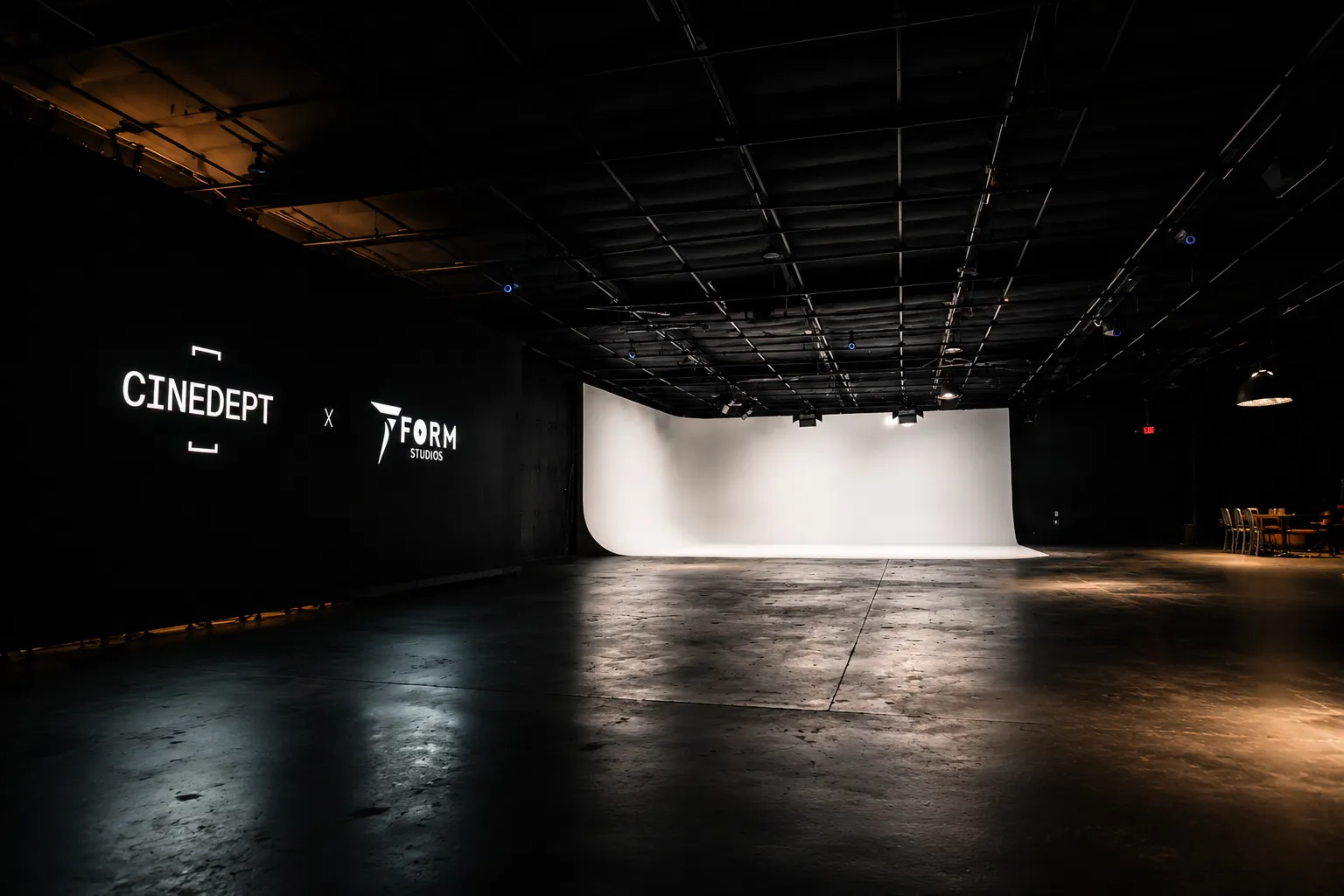 Cinedept powered by Form Studios — the Van Nuys production stage with its white cyclorama and LED volume