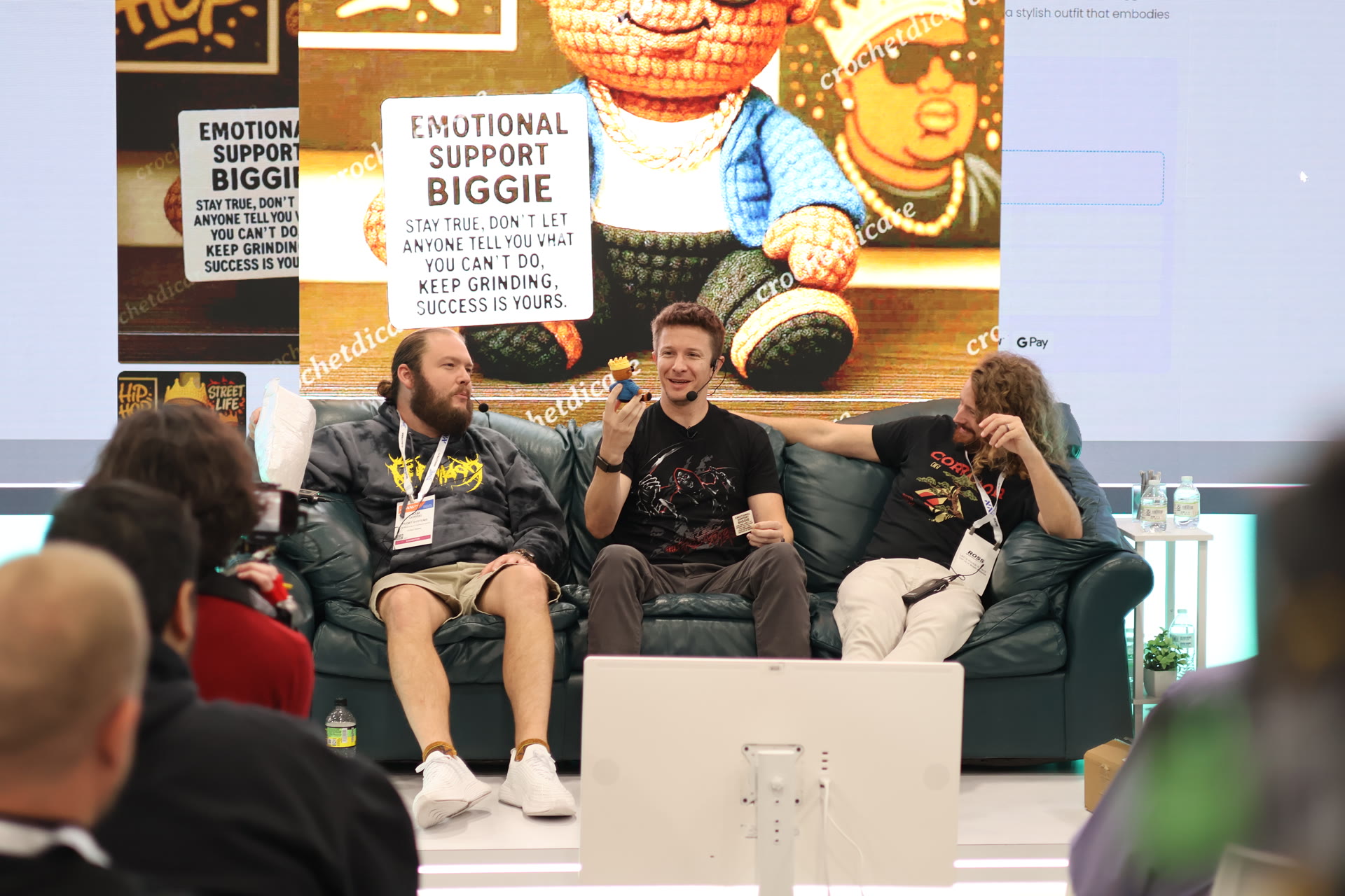 Corridor Digital recording Artist React live in front of an audience at the Puget Systems booth